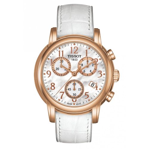 Tissot Dressport Mother Of Pearl Women's T050.217.36.112.00 Leather Watch-41