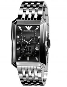 Armani Analog Black Men's Ar0474 Steel Watch-0