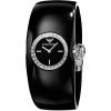Armani Donna Black Women's Ar0739 Silicone Watch-0