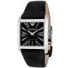 Armani Superslim Black Women's Ar2007 Leather Watch-0