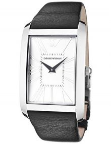 Armani Analog Silver Men's Ar2030 Leather Watch-0