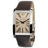 Armani Superslim Silver Women's Ar2033 Leather Watch-0