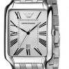 Emporio Armani AR0427 Stainless Steel Bracelet Gents Chronograph Watch with Silver Dial