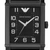 Emporio Armani Classic Rubber Strap Black Dial Men's Watch AR0499