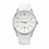 Armani Classic Silver Men's Ar5862 Leather Watch-0