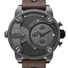 Diesel SBA Only The Brave Brown Oversized Dial Dualtime Chronograph Men's Watch - DZ7258