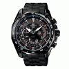 Casio Men's EF-550-1A Black Stainless Steel Quartz Chronograph Watch with Black Dial