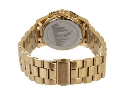 Michael Kors MK5662 Women's Runway Limited Edition New York Gold Tone Stainless Steel Bracelet Chronograph Watch