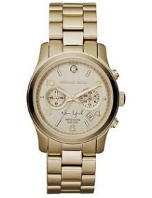 Michael Kors MK5662 Women's Runway Limited Edition New York Gold Tone Stainless Steel Bracelet Chronograph Watch