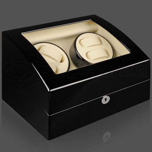 Watch case Automatic 4 Leather Black