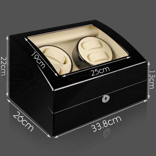 Watch case Automatic 4 Leather Black