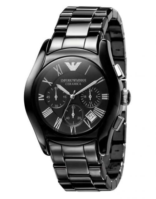 Emporio Armani Ceramic Black Chronograph Dial Men's Watch AR1400