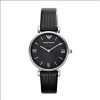 Emporio Armani AR1678 Ladies Retro Black Pearl Watch