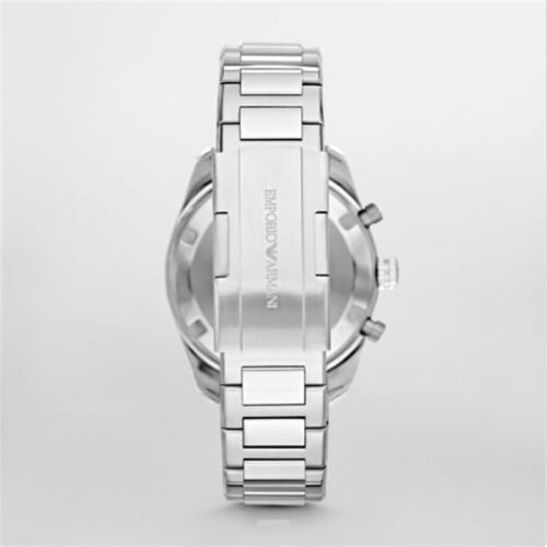 Emporio Armani AR6013 Men's Sportivo Chronograph Silver-Tone Steel and Dial