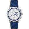 Burberry BU9808 City Sport Swiss Analog Quartz Blue Rubber Strap Chronograph Mens
