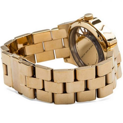 Marc Jacobs MBM3206 Henry Skeleton Gold Dial Gold-Tone Stainless Steel Ladies Watch