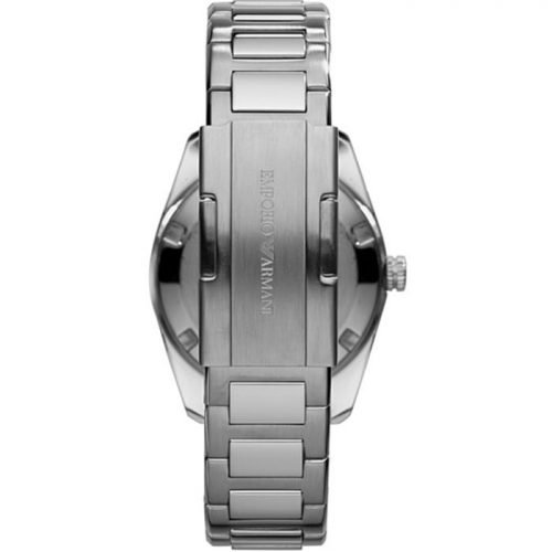 Emporio Armani AR6019 Mens Tazio Silver Steel Bracelet Watch
