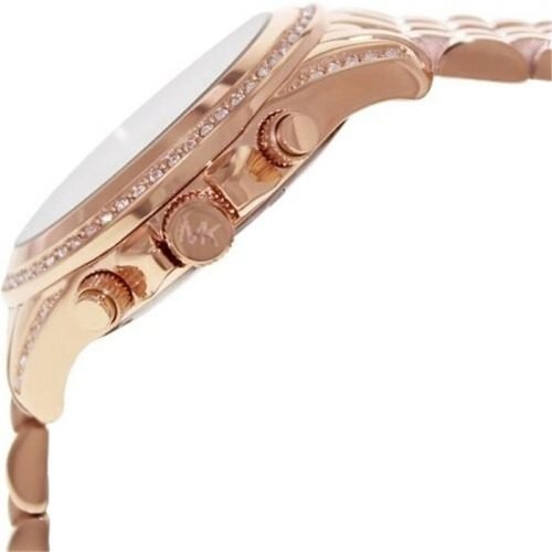 Michael Kors MK5836 Pressley Rose Gold-Tone Chronograph Ladies Watch