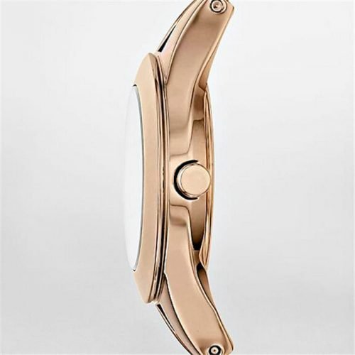 Emporio Armani AR7362 Classic Quartz Silver Dial Rose Gold Tone Stainless Steel Watch
