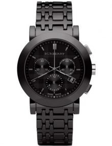 Burberry BU1771 Women's Ceramic Black Chronograph Dial Watch