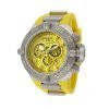 Invicta Men's 1385 Subaqua Noma IV Chronograph Yellow Dial Yellow Polyurethane Watch