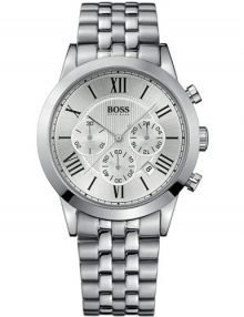 Hugo Boss Chronograph Silver Dial Stainless Steel Mens Watch 1512571 $359.95 - designerswatch.Com
