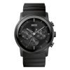 Hugo Boss Mens Rubber Strap Black Dial Chronograph Watch 1512639
