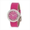 Marc By Marc Jacobs Amy MBM1286 Silver Tone Ladies Watch With Pink Leather Band