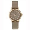 Marc by Marc Jacobs MBM1318 Womens Baker Grey Dial Gravel Gray Leather Band Watch