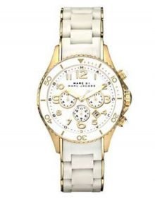 Marc by Marc Jacobs MBM2546 Womans White Rock Classic Chronograph Watch