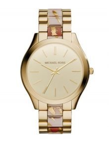 Michael Kors MK4300 Women's Multicolor Steel Bracelet gold Dial 42mm Case Watch