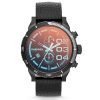 Diesel DZ4311 Double Down Series Mens Quartz Black Chronograph Watch with leather Band