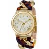 Michael Kors Chain Link Acrylic gold-tone Ladies Watch MK4222 $169.95 - designerswatch.Com