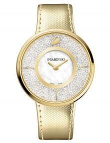 Swarovski 1184025 Crystalline White Yellow Gold Tone Females Watch