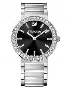 Swarovski 1185828 Citra Sphere Black Dial Silver Stainless Steel Females Watch
