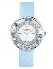 Swarovski 1187024 Lovely Crystals Girls Ice Blue Leather Watch