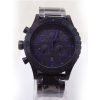 Nixon A037714 CHRONO ALL BLACK / PURPLE Watch