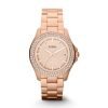 Fossil AM4454 Retro Traveler Three Hand rose gold plated stainless steel Tonedstainless steelstainless steel Watch