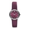 Emporio Armani AR1805 Ladiess Classic Plum Watch with Silverstainless steelstainless steel Case