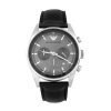 Emporio Armani Sportivo Black Leather Chronograph Mens Watch AR5994