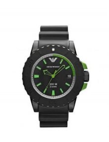 Emporio Armani Mens Acqua AR6102 Watches withrubber Band