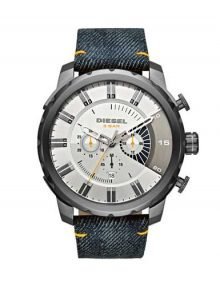 Diesel Stronghold DZ4345 Mens Analog Display Blue Cloth Band Watch