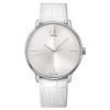 Calvin Klein K2Y2X1K6 Accent Womens Classic White Leather Watch