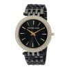 Michael Kors MK3322 Ladie's Darci Black Ion-plated Crystal Bezel Bracelet Watch