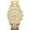Michael Kors MK8214 Layton gold plated stainless steel Tone Unisex Large Chronograph Watch