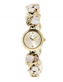 Guess Women's U/12627L1 gold plated stainless steelstainless steel Quartz Watch with gold plated stainless steel Dial