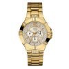 GUESS Women's U13576L1 Dazzling Sporty gold plated stainless steel-Tone Watch