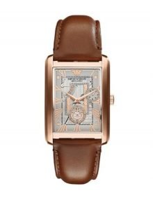 Emporio Armani AR4247 Meccanico Gents Rose Gold Plated Stainless Steel Automatic Watch