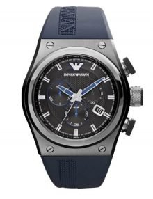 Emporio Armani AR6104 Stylesport Gents Black Ion Plated Chronograph Watch