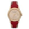Burberry BU9111 Haymarket Ladies Gold Plated Stainless Steel Watch